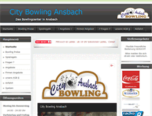 Tablet Screenshot of citybowling-ansbach.de